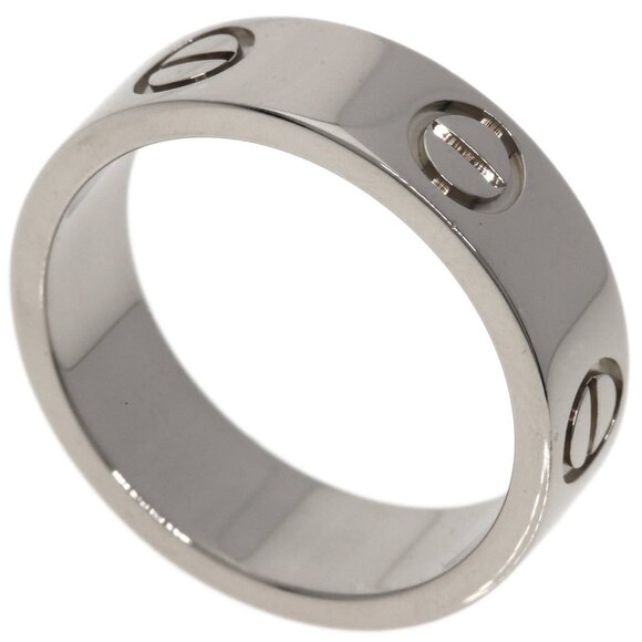 CARTIER 18k White Gold Love Ring #50 - Picture 1 of 9